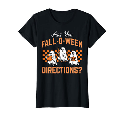 Halloween Shirts For Women Men Kids Boys Girls are You Falloween Directions Funny Halloween Teacher Teach T-Shirt