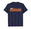 Showing Cattle T-Shirts And Apparel Show Dad - Fun Distressed Look for Showing Pigs T-Shirt - Navy Blue