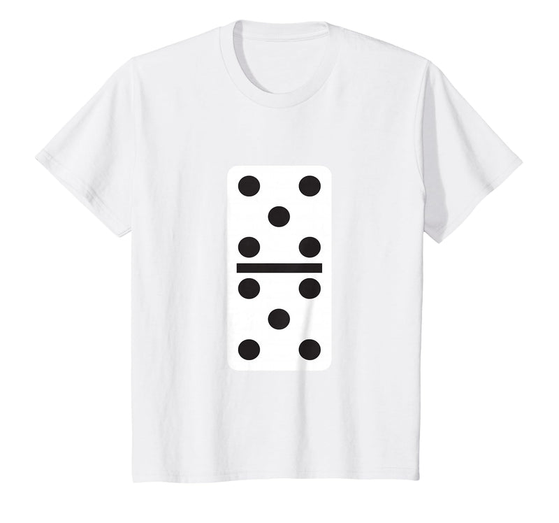 Fun and Easy Halloween Costume T-Shirts - Dominoes Double Five Dominoes Halloween Costume 5 Domino Game T-Shirt - White