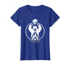 Mademark Polar Bear Throws Ice Into Fire Funny Design T-Shirt - Royal Blue