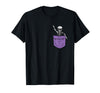 Halloween Shirts Skeleton Costume Men Women Kids Skeleton Pocket Halloween Costume Funny Skull Character T-Shirt - Black