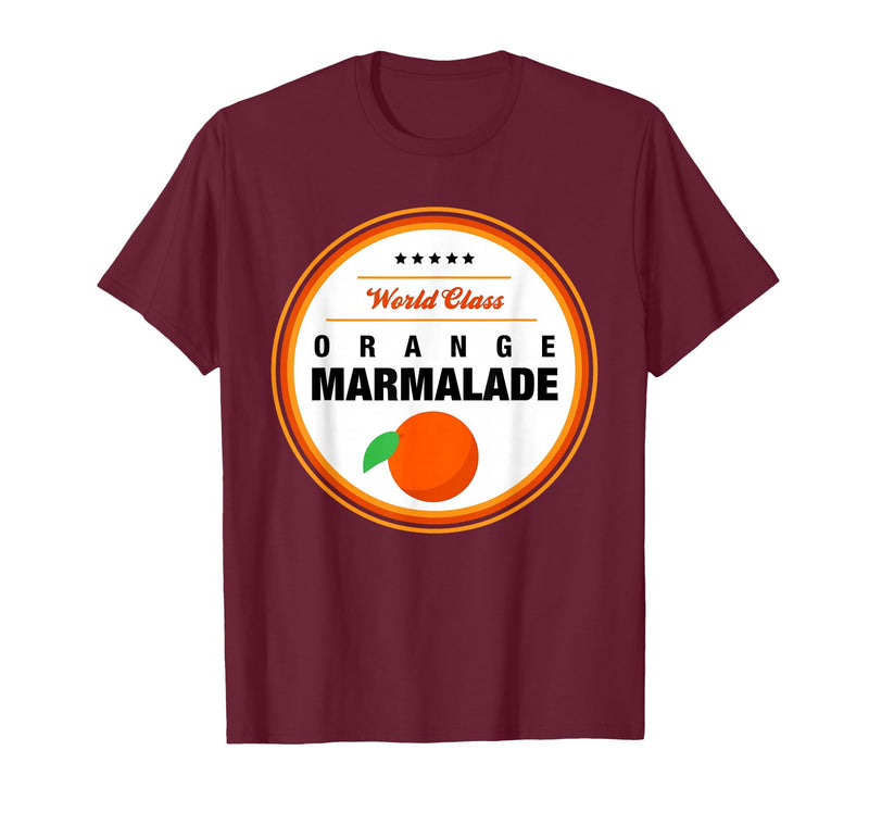 Matching Group Halloween Costume Orange Marmalade T-Shirt - Burgundy