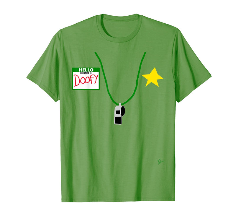 halloween costumes by Jean Olivier Funny Halloween Officer tee - doofy Costume Halloween T-Shirt - Grass Green