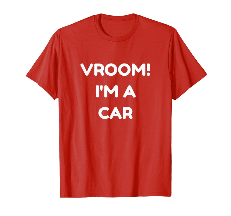 Halloween Apparel 2017 Vroom! I'm A Car Halloween Costume Tshirt - Red