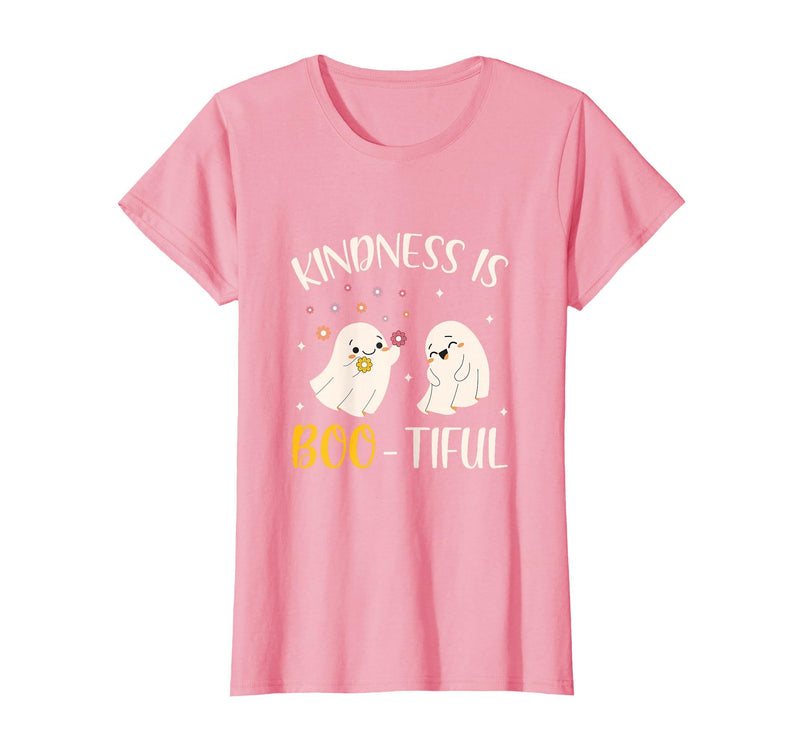 Halloween Costume Teacher Kindness is Boo Tiful Teacher Cute Ghost Halloween Costume T-Shirt - Pink