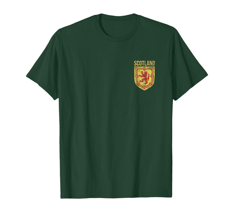 SCOTLAND COAT OF ARMS LION SCOT SCOTTISH Scottish Lion Emblem Scotland Flag Coat of ARMS Independence T-Shirt - Dark Green