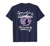 Witchy Halloween Witch Tees Halloween Something Wicked This Way Comes Shakespeare Shirt T-Shirt - Navy Blue