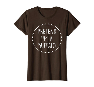 Cow Pretend Im a Buffalo Halloween Costume T-Shirt