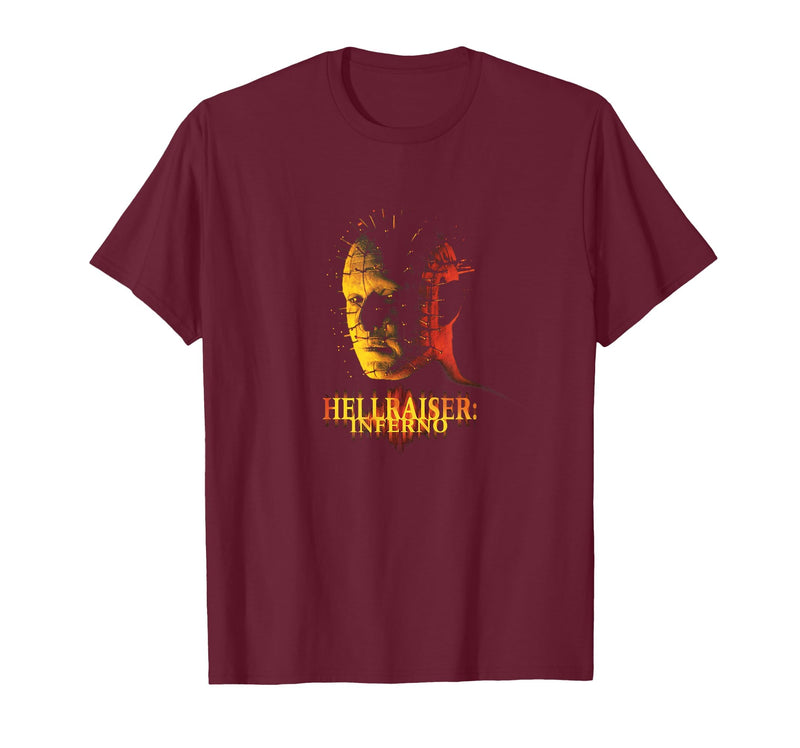 Hellraiser Movie Inferno Pinhead Puzzle Horror PAPL14590 T-Shirt - Burgundy