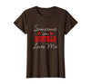Long Distance Relationships Gifts Someone in Buffalo Loves Me Relationship Couple New York T-Shirt - Brown