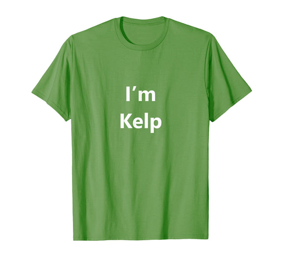 EPQCJ3o Designz Funny Kelp Halloween Costume Seaweed Pretend Minute Idea T-Shirt - Grass Green