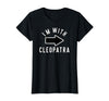 Lazy Last Minute Cleopatra Halloween Costumes Couples Halloween Costume Shirts I'm with Cleopatra T-Shirt - Black