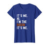 It's Me Hi I'm The Raisin Easy Halloween Lazy Halloween Costume It's Me Hi I'm The Raisin T-Shirt - Royal Blue