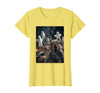 Funny Halloween Animals Selfies Clothing Funny Squirrel Selfie with Ghosts Haunted Forest Halloween T-Shirt - Lemon Yellow