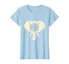 Mademark Elephant Head Ornate Mandala Illustration T-Shirt - Women - Baby Blue