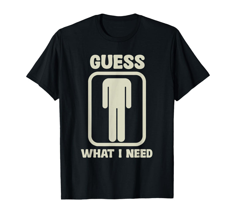 Humor Head Halloween Party Fun Guess What I Need Head Graphic T-Shirt - Black
