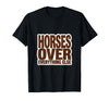 Mademark Horses Over Everything Equestrian Design T-Shirt - Men - Black
