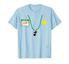 halloween costumes by Jean Olivier Funny Halloween Officer tee - doofy Costume Halloween T-Shirt - Baby Blue