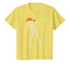 Funny Halloween Tees for Men Women Kids. Halloween Shirts Cool Teen Boys Skeleton Dab Mens Halloween T-Shirt - Lemon Yellow