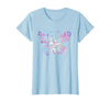Butterfly Prayer Graphic Jesus Christian Cross Butterfly Prayer Jesus Christian Cross Floral Pattern T-Shirt - Baby Blue