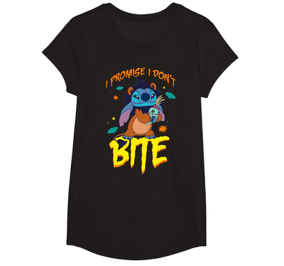 Disney Stitch Scar Costume I Promise I Don't Bite Halloween T-Shirt