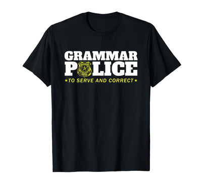 Easy Halloween Costume Top Shop Grammar Police Officer Funny Badge Halloween Costume T-Shirt