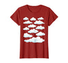 White Clouds Graphs White Clouds T-Shirt - Cranberry Red