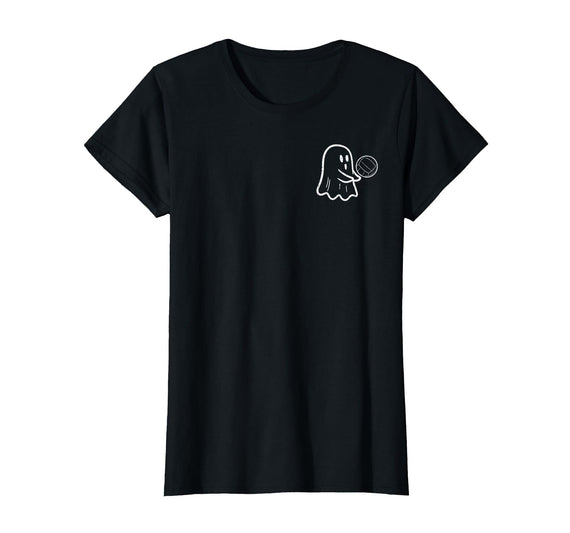 Halloween Shirts For Women Men Kids Boys Girls Ghost Volleyball Pocket Halloween Costume Men Women Kids T-Shirt - Black