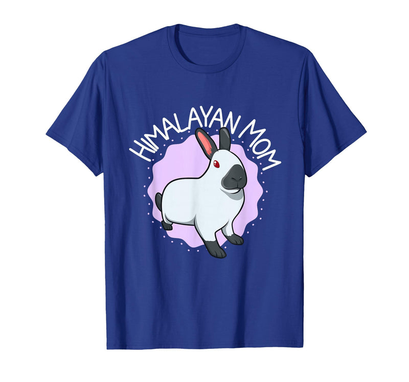 Himalayan Rabbit Mom T-Shirt in Royal Blue