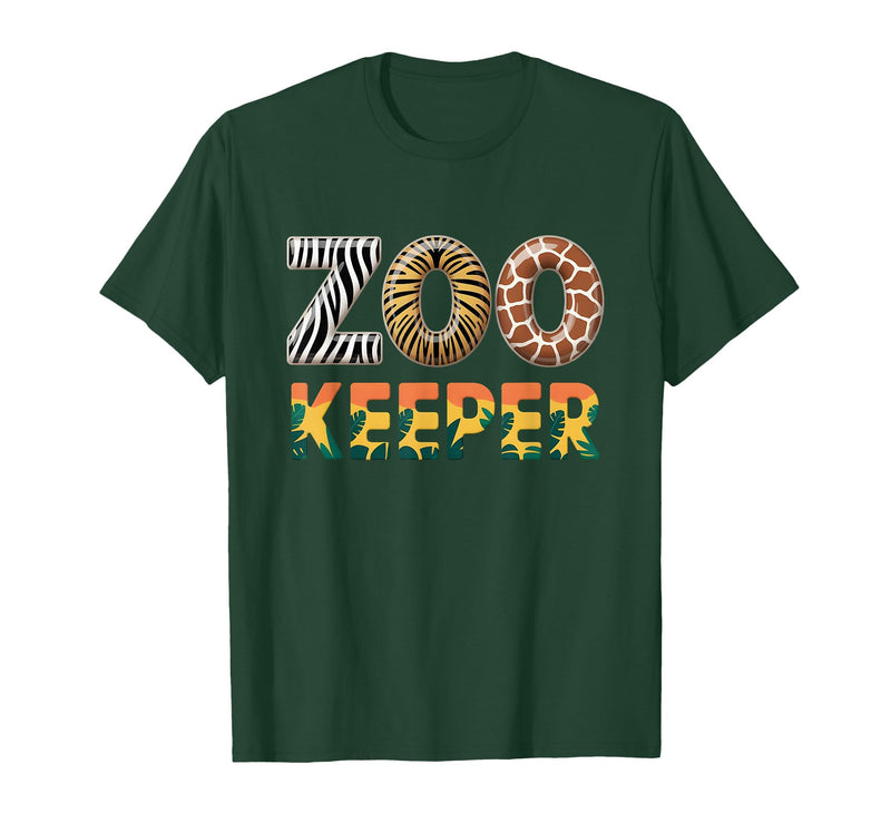 Zoo Keeper Costume Adult Party Safari Zookeeper Zoo Keeper Costume Adult Halloween Party Safari Zookeeper T-Shirt - Dark