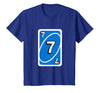 UNO Halloween Blue 7" Card T-Shirt - Royal Blue
