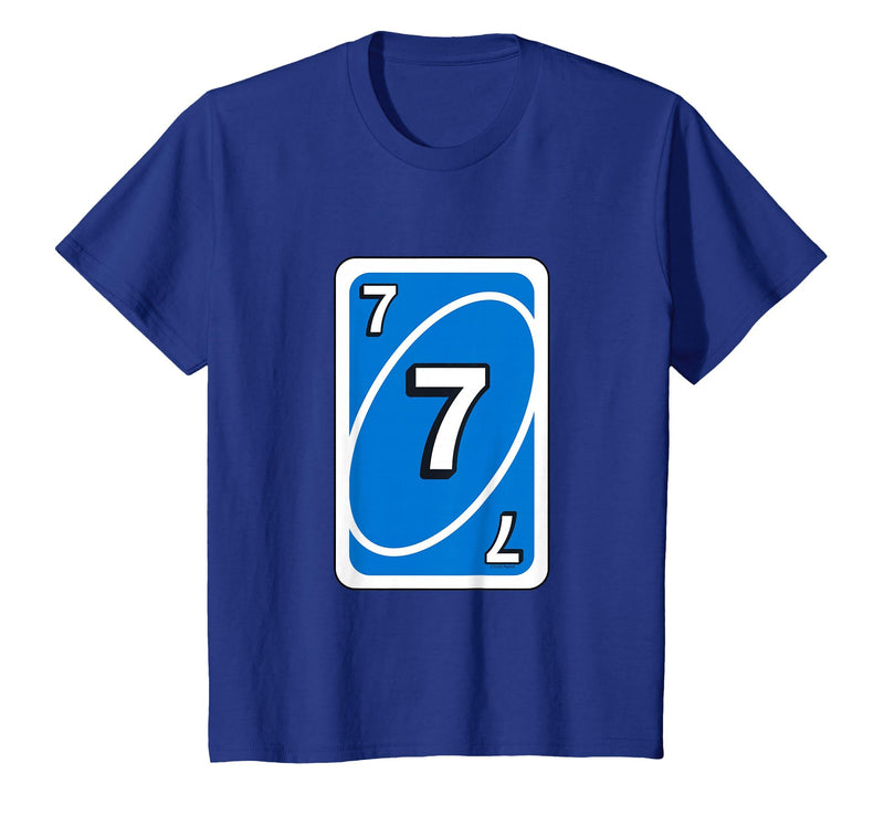 UNO Halloween Blue 7" Card T-Shirt - Royal Blue