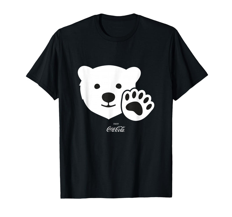 Coca-Cola Coca Cola Polar Bear Wave T-Shirt - Black