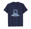 Mademark Ghost & Spirits - Ghost (99 Problems All) T-Shirt - Navy Blue-halloween Static Electricity Ghost Atmosphere