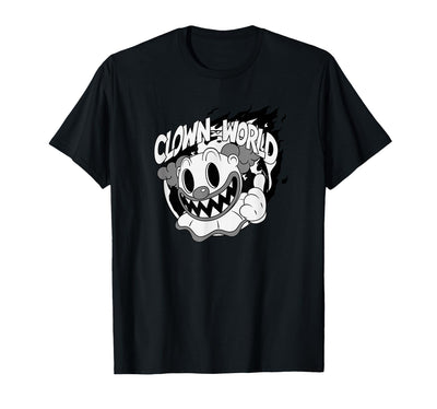 Westener Clown World Halloween Horror Black and White T-Shirt