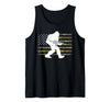 2nd Amendment Right to Bear Arms Camouflage Guns Bigfoot Gun Owner Camo US American Flag Sasquatch AR15 Rifle Tank Top - Black