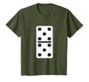 Fun and Easy Halloween Costume T-Shirts - Dominoes Double Five Dominoes Halloween Costume 5 Domino Game T-Shirt - Olive Green