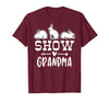 Show Rabbit Grandma T-Shirt in Burgundy