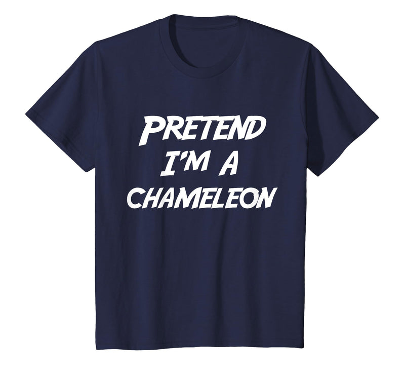 Last Minute Halloween Costume Pretend Tees Pretend I'm A Chameleon Halloween Costume T-Shirt - Navy Blue