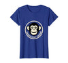 Mademark Chaos Is My Cardio Funny Monkey Design T-Shirt - Women - Royal Blue