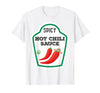 Lustige Essen & Sauce Fasching Kostüm Co. Chilli Sauce Costume Funny Fancy Dress Costumes for Men and Women T-Shirt - White
