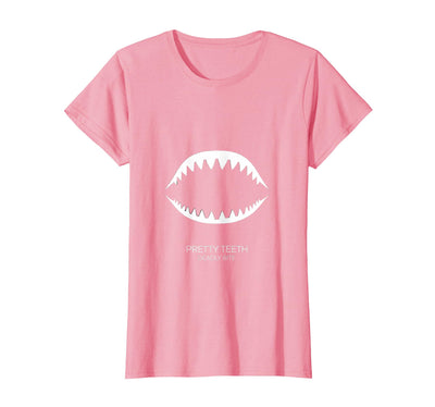 Pretty Teeth Deadly Bite Shark Women Design T-Shirt