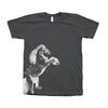 Couthclothing Men's Horse Crew Neck American Apparel T-Shirt - Asphalt
