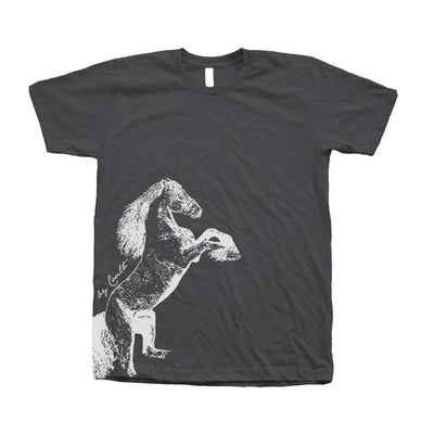 Couthclothing Men's Horse Crew Neck American Apparel T-Shirt