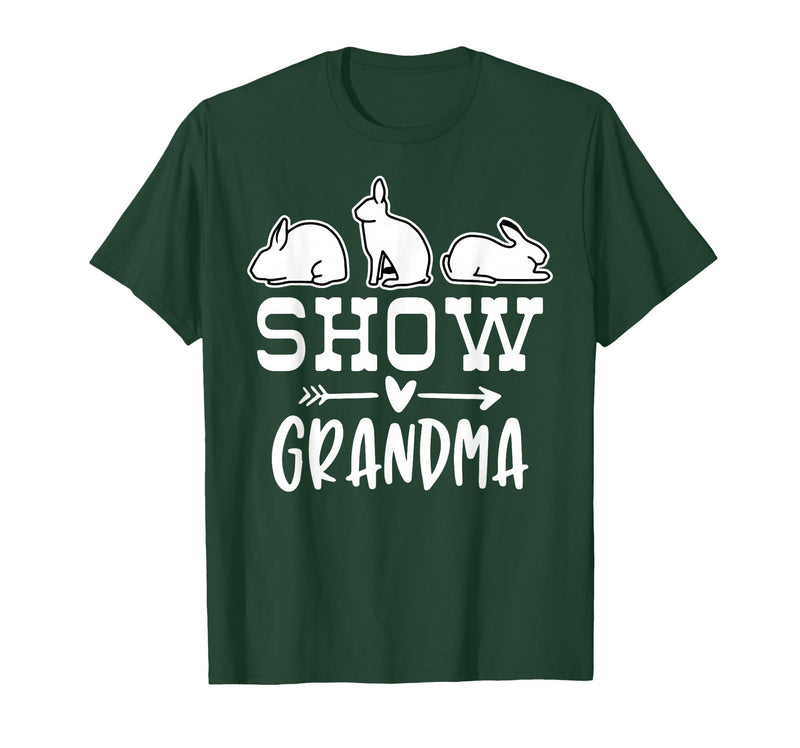 Show Rabbit Grandma T-Shirt in Dark Green