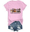 WQFQW Spooky Schnauzer Society Halloween Shirt Terrifying Halloween T-Shirt - Pink