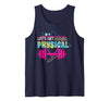 80s SMMBYV Lets get Physical | Totally Rad 90s Style Workout Gym Retro Tank Top - Navy Blue