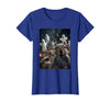 Funny Halloween Animals Selfies Clothing Funny Squirrel Selfie with Ghosts Haunted Forest Halloween T-Shirt - Royal Blue