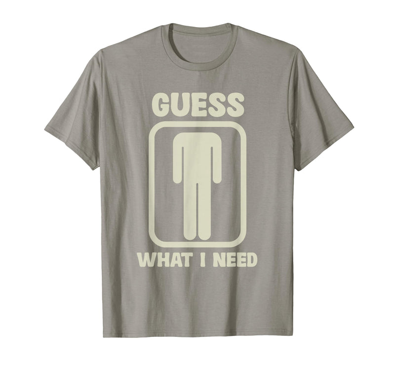 Humor Head Halloween Party Fun Guess What I Need Head Graphic T-Shirt - Slate Grey