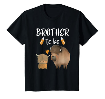Cow Cute Animal Buffalo Baby Shower for Brother to Be Bison T-Shirt